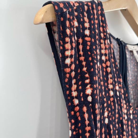 H BY HALSTON Dress Size Extra Small Linen Blend Wrap Sash Tie Waist Sleeveless - Picture 9 of 15